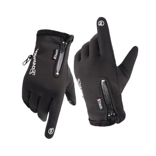GORELOX Winter Warm Gloves,Touchscreen Cold Weather Driving Gloves Windproof Anti-Slip Sports Gloves for Cycling Running Skiing Hiking Climbing,Men ＆ Women, L