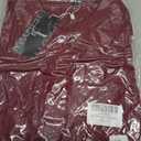 LIFROWI Mens Polo Shirts Short Sleeve V Neck T Shirts Golf Shirts Button Up Shirts Collared Cotton Summer Shirt(S,6-Burgundy) (Red, S)