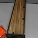 Meangood Floating Shelves Wall Mounted Set of 2, Rustic Wood Wall Storage Shelves for Bedroom,Living Room,Bathroom, Kitchen Torched Wood (Carbonized Black)