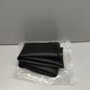 Washing Machine Washer Drain Pan Silicone Mat, Large Non-Slip Leak Washer Tray Soft Bottom Pad Portable Washing Machine Silicone Mat with Raised Edge Drip Mat for Floor Protector 27" x 27", Black