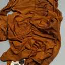 Women's Sexy Deep V Neck Off Shoulder Ruched Bodycon Long Sleeve Midi Dress Evening Party Cocktail Dress
 S