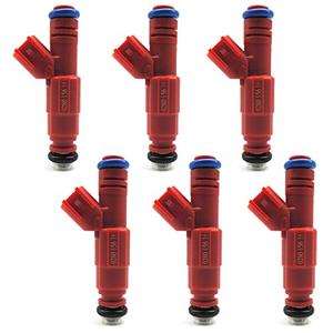 HiSport Fuel Injector 0280156161 6PCS Compatible with Jeep 4.0L 1999-2004 I6 Upgrade 12 Hole 22LB Injectors