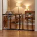 67-71.5 Inch Extra Wide Baby Gate,Heavy Duty Steel Safety for Wide Openings