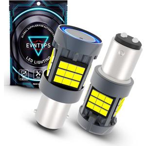1157 LED Bulb With Built in Resistor Canbus Error Free,6000K White 2057 2357 7528 BAY15D LED Bulb For Backup Reverse Lights Tail Lights Daytime Running Lights Parking Light(2pcs)