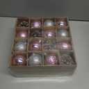 Christmas Ball Hanging decorations2.36 inch, 32 Pieces of shatterproof Christmas Tree Decoration Balls Set, Suitable for Party Floral Christmas Tree Decoration (2.36 inches 32 Balls)