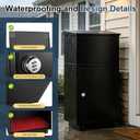 Package Delivery Box for Outside, Anti-Theft Lock, Waterproof