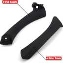 FEXON Inner and Outer Door Panel Pull Handle Trim Cover 3 Pair Replacement for BMW E90 E91 E92 E93 3 Series 323 325 328 330 335 Black