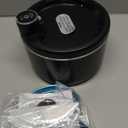 Cat Water Fountain Cordless, 108oz/3L Pet Fountains for Cats Indoor with Stainless Steel Tray, Battery Operated Cat Drinking Fountain with Motion Sensor, Ultra Quiet Pump with 2 Filters (Black)