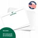 4 x Desert Cactus University of South Florida 10 Pack Notecards Stationery Cardstock USF Bulls Includes Envelopes Memo Party Thank You (Notecard 1b)