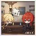 2 x Genshin Impact Heartfelt Wishes Series Mini Bordered Poster - Diluc