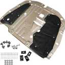 GXARTS Engine Splash Guard Under Car Shield Cover Board 74110-TBA-A00 90674-TY2-A01 Compatible with Honda Civic 2016 2017 2018 2019 2020 2021 Lower Engine Splash Guard Under Car Shield Cover Board