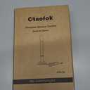 Window Candles with Sensor Dusk to Dawn Electric Corded, 9.6'' Plug-in LED Window Candle Lights with Gold Holder and 6ft Cord, Christmas Candles for Windows Decoration, UL Listed, 4 Pack