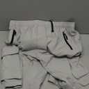 Bikewa Men's Mountain Bike Shorts 3D Padded Loose-fit Biking Riding Cycling Bicycle Biker Shorts Zipper Pockets (X-Large, Light Grey)