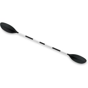 Intex 69629E 86" Kayak Paddle: Ribbed Spoon Shaped Blades – Durable Lightweight Shaft – Comfortable Grips – 3-Position Feather Adjustability – TUV RL Approved