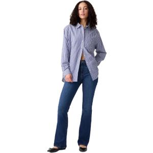 GAP Womens Baby Boot Cut Denim Jeans Medium Wash 32