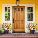 54 Bundles Artificial Flowers for Outdoor, 36 Pansy+18 Eucalyptus Camellia Silk Faux Flowers, Realistic Artificial Plants for Porch Garden Patio Yard Window Box and Home Decoration