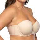 Vanity Fair Women's Beauty Back Smoothing Strapless Bra, 4-Way Stretch Fabric, Lightly Lined Cups Up to H 34C