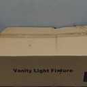 3-Light Bathroom Light Fixtures, 17.23" Black Modern Vanity Lights with Clear Glass Shade, Bathroom Wall Lamp for Mirror Kitchen Living Room Hallway Cabinet Porch