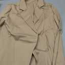 Womens Casual Long Sleeve Blazers Solid Color Knit Blazer Work Office Open Front Blazer Jacket (XX-Large, Khaki)