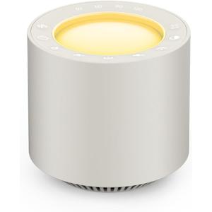 White Noise Sound Machine: Red Light Therapy Sleep Sound Machine with 38 Soothing Sounds & Calming Womb Soother, Memory Function, Dimmable Nursery Night Light with Timer for Baby Adult Gift (PN-01, Putty)