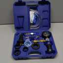 Orion Motor Tech Coolant Vacuum Refill Kit, 13pc Radiator Cooling System Tool Set with Conical Adapter 4 Round Adapters for Leak Detection Cooling Refill, Vacuum Coolant Fill Kit with Splashproof Hose (Blue)