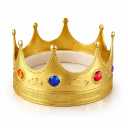Adorox Gold Royal King Plastic Crown Prince Costume Accessory