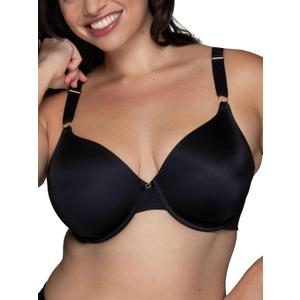 Vanity Fair Women's Full Coverage Beauty Back Smoothing Bra (34B-42D) (40C, Underwire - Black)