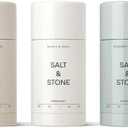 SALT & STONE Aluminum Free Deodorant | Extra Strength 48 Hour Protection for Women & Men | Made with Seaweed Extracts, Shea Butter & Prebiotics (Trio Set)