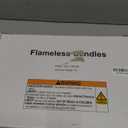 Flameless Candles,with Embedded Star String, Battery Operated Candles Flickering LED Pillar Candles with Remote Control and Timer, Home Decoration Add a Warm and Romantic Atmosphere，Set of 7 (Red)