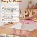 Veeconn Dog Grooming Clippers Kit-Electric Rechargeable Cat Trimmer Tools-Cordless Quiet Pet Nail Paw Grinder-4 in 1 Multifunctional Low Noise Shaver-Razor for feet Face Ears Toenail Eye (Pink)
