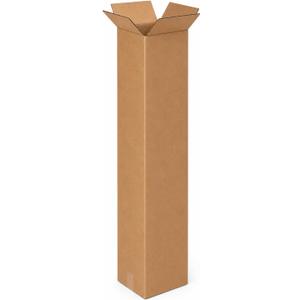 BOX USA Long Boxes Holds 65 lbs, 10x10x48 20-Pk for Shipping & Packing