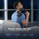 6-Head Massage Gun with Upgraded Detachable Extension Handle – Deep Tissue Percussion Massager for Neck, Shoulder, Back, Leg & Full Body Muscle Relaxation, Portable Handheld Massager