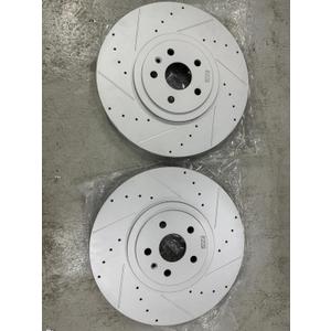 ZZP 2016+ Cadillac CTS-V/Camaro ZL1 Front 390mm Cross Drilled Slotted Brake Rotors