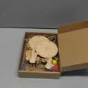 12 Pcs Philippine Christmas Tree Parol Craft Kit Color Your Own Wooden Filipino Christmas Ornaments Paint Crafts Kit Traditional Capiz Star Decorations