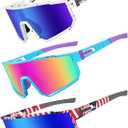Youth Baseball Sunglasses, Kids Polarized Sports Sunglasses,UV400 Protection Glasses for Boys Girls Softball Cycling