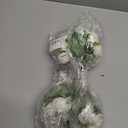 2 x Artificial Flowers, Fake Roses Artificial Flowers Bulk with Stems, Artificial Flower Bouquet Bulk Fake Flowers for Home| Wedding| Party Decor (White)
