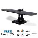 Philips Wing Mobile TV Antenna, Indoor Outdoor Attic Mount, Perfect for Tailgating and Camping, Long Range Antenna, Supports 4K 1080P VHF UHF, Compact Design, Smart TV Compatible, Black, SDV8412B/27