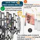 Modern Crystal Chandelier Lighting for Dining Rooms Kids Bedroom Foyer Entryway Ceiling Hanging Pendant Light Fixture Small Geometric Raindrop Lamp, 17.7