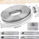 Hose Clamps 30FT Strap+30 Fasteners,DIY Cut-To-Fit 304 Stainless Steel Adjustable Large Worm Gear Band Clamp Assortment Kit,Metal Screw Fasteners and Strapping for Pipe,Duct,Pole,Tube