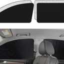 XCBYT Car Window Shades - 4 Pack Car Window Covers 99% UV Protection Magnetic Fordable Privacy Sun Shade for Baby (Silver)