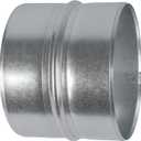 5'' Inch Galvanised Steel - Metal Duct Connector, Straight Pipe Coupler