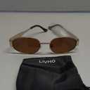livho 2025 Trendy Oval Sunglasses - Stylish Polarized Shades for Everyday - Retro Metal Frames