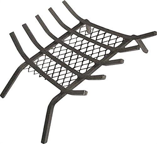 Rocky Mountain Goods Large 27-inch Fireplace Grate with Ember Retainer - 1/2 Heavy Duty Cast Iron - Heat Treated for Hottest Fires - Retainer for Cleaner More efficient fire - Heavy Duty Welds
