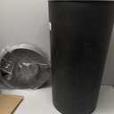 Umbra Vento Kitchen Trash Can  Large 16 Gal (62 L) Open Top Garbage Can for Home & Office  Modern Clean Design, Black/Nickel