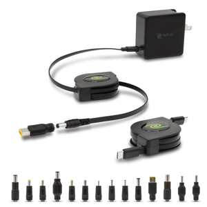 Retractable Universal USB - C Laptop Charger + 14 Adapter Tips