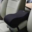 Timorn Car Armrest Cushion, Memory Foam Car Armrest Console,Car Center Console Armrest Pillow(Black)