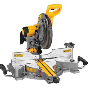 DEWALT Miter Saw, 12 Inch Double Bevel Sliding Compound Miter Saw, Includes Blade Wrench and Clamp, Increased Crosscut Capacity, Powerful 3800 RPM Motor 15 Amp (DWS779)