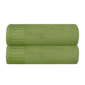 100% Cotton 2 Pack Oversized Bath Towel Set 28x55 Inches, Ultra Soft Highly Absorbant Compact Quickdry & Lightweight Large Bath Towels, Ideal for Gym Travel Camp Pool - Kiwi Green