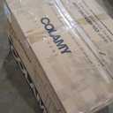 COLAMY Swivel Accent Chair, 34 Inches Upholstered Arm Chair with Plump Back Pillow, Modern Sofa Living Room Chair for Bedroom, Corner, Reading Beige (Set of 1, White)