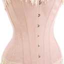Alivila.Y Fashion Womens Sexy Vintage 1920s Renaissance Lace Trim Corset Bustier (Large)